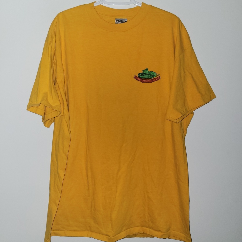 Vintage USMC Tankers Association T-Shirt Men's Size XXL Made In USA Marines